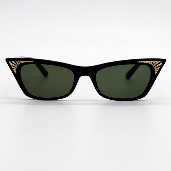 NEW VALENTINO SUNGLASSES VLS-175A BLACK/GREEN CAT EYE WOMEN EYEWEAR main image 5
